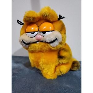 Vintage 1981 Dakin Garfield 7" Bean Bag Sitting Fat Cat Plush Nice